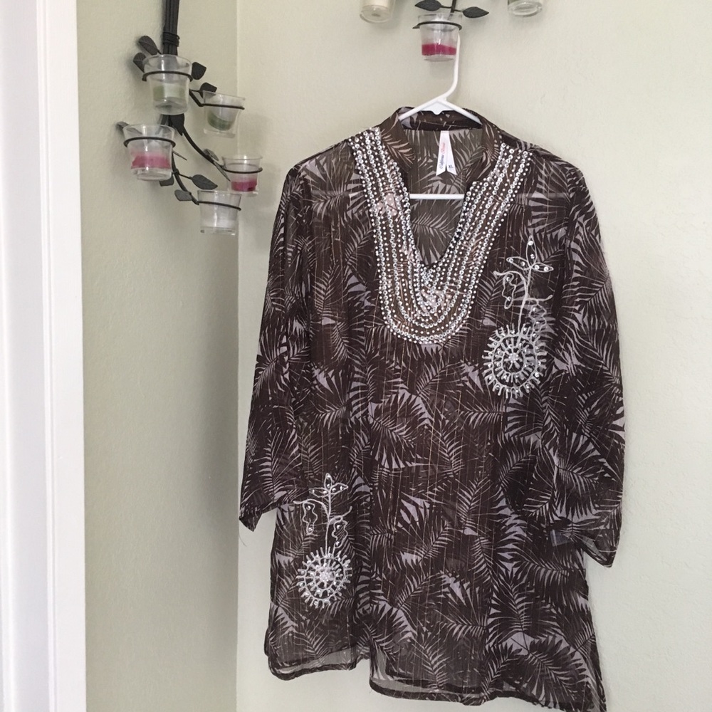 NWOT California breeze Shear Swimsuit cover-up